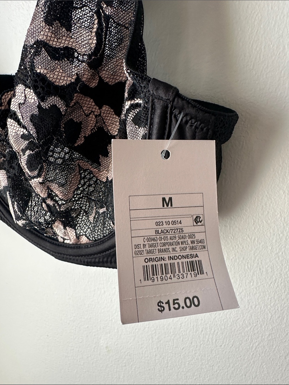 NWT Auden Unlined, Underwire Lace Bra Size Medium - Picture 2 of 5